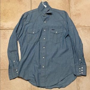 Wrangler medium cowboy shirt